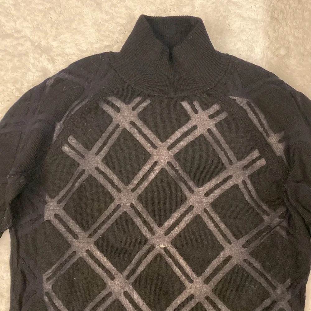 L.A.M.B. Black sheer knit top - Picture 2 of 8